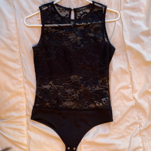 Dynamite Black Lace Bodysuit Size S - Picture 1 of 2